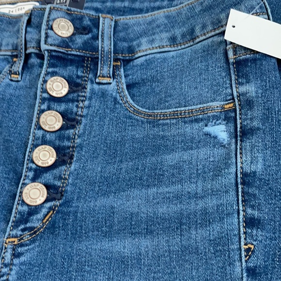NWT Gap Button Fly Denim High Rise Jeggings Size 24 - Picture 4 of 15